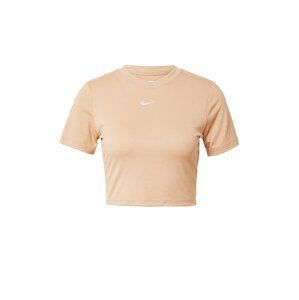 Nike Sportswear Tričko  béžová / bílá