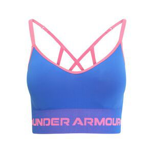 UNDER ARMOUR Sportovní podprsenka  modrá / pink