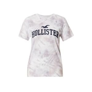 HOLLISTER Tričko  bílá / námořnická modř / bobule
