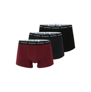 Only & Sons Boxerky 'KASPER'  námořnická modř / červená / bílá