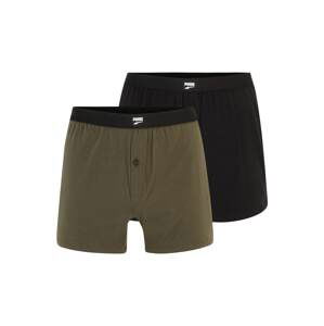 PUMA Boxerky  khaki / černá / bílá