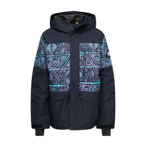 QUIKSILVER Outdoorová bunda  aqua modrá / fialová / černá