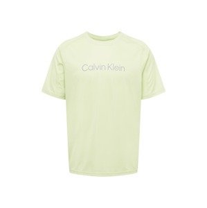 Calvin Klein Sport Funkční tričko  šedá / pastelově zelená