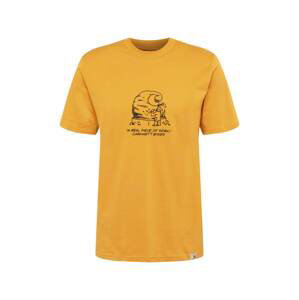 Carhartt WIP Tričko  zlatě žlutá / černá