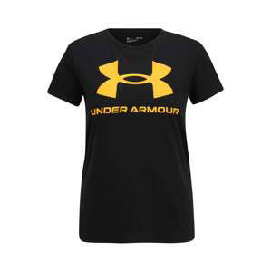 UNDER ARMOUR Funkční tričko  zlatě žlutá / černá