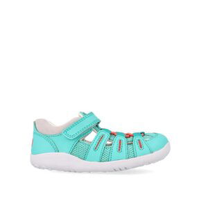 BOBUX SUMMIT Turquoise + Steam | Dětské barefoot sandály - 23