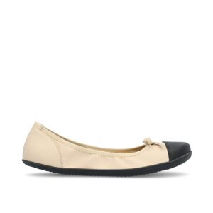 GROUNDIES RUBY WOMEN Beige Black | Dámské barefoot baleríny - 40