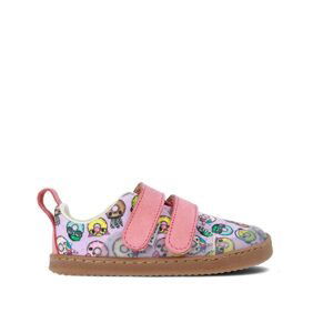 PEGRES TENISKY BF57U DONUT Pink | Dětské barefoot tenisky - 28