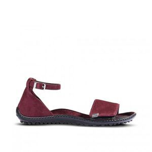 LEGUANO JARA Bordeaux | Dámské barefoot sandály