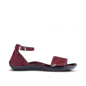 LEGUANO JARA Bordeaux | Dámské barefoot sandály - 41