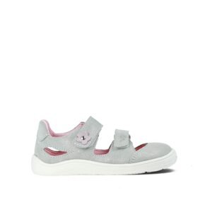 BABY BARE SANDÁLKY FEBO JOY Grey Pink  | Dětské barefoot sandály - 26