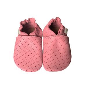 HOPI HOP BAREFOOT KOŽENÉ CAPÁČKY Růžové děrované | Dětské barefoot capáčky - 20–21