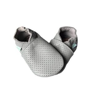 HOPI HOP BAREFOOT KOŽENÉ CAPÁČKY Šedé děrované| Dětské barefoot capáčky - 19