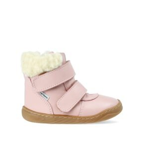 PEGRES ZIMNÍ SKINNY SBF42 Růžová | Dětské zimní zateplené barefoot boty - 23