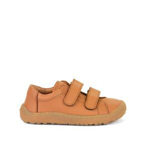 FRODDO TENISKY LEATHER D-VELCRO II Cognac | Dětské barefoot tenisky - 28