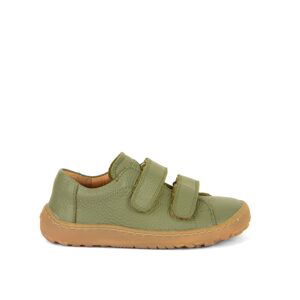 FRODDO TENISKY LEATHER D-VELCRO II Olive | Dětské barefoot tenisky - 27