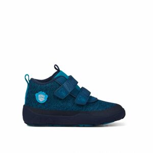 AFFENZAHN LOWBOOT KNIT BEAR Blue | Dětské celoroční barefoot boty - 23