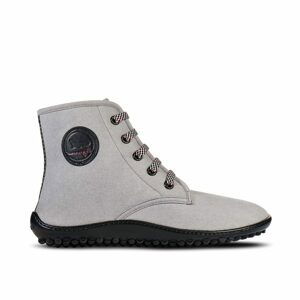 LEGUANO CHESTER Light Grey | Kotníkové barefoot boty - 38