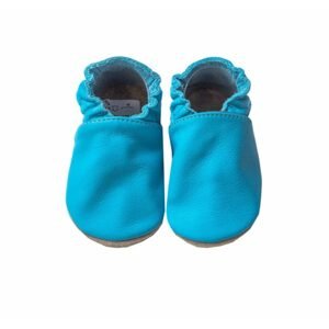 BABICE CAPÁČKY SAFESTEP Turquoise | Dětské barefoot capáčky - 22–23