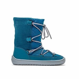 BE LENKA SNOWFOX KIDS Teal | Dětské zimní zateplené barefoot boty - 25