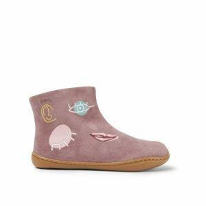 CAMPER PEU FACE KOTNÍKOVÉ BOTY Pink | Dětské zimní zateplené barefoot boty - 25