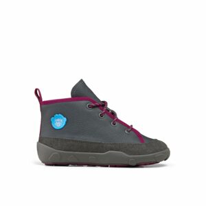 AFFENZAHN EASY WARM MIDBOOT BIRD Grey Berry | Dětské zimní zateplené barefoot boty - 24