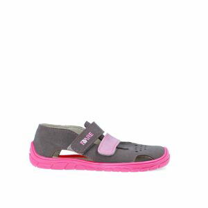 FARE BARE ECONOMIC SANDÁLY A JUNIOR Grey Pink | Dětské barefoot sandály - 30
