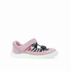 BABY BARE FEBO SUMMER Grey/Pink | Dětské barefoot sandály - 23