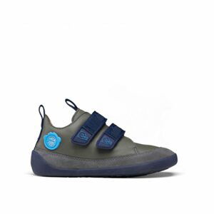 AFFENZAHN SNEAKER LEATHER BUDDY BEAR Grey Blue | Dětské barefoot tenisky