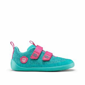 AFFENZAHN SNEAKER KNIT HAPPY OWL Turquoise | Dětské barefoot tenisky - 31