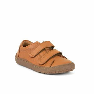 FRODDO TENISKY LEATHER D-VELCRO Cognac | Dětské barefoot tenisky - 25