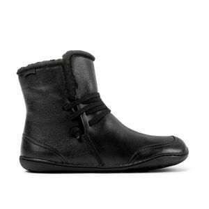 CAMPER PEU SELLA NEGRO NÍZKÉ KOZAČKY Black | Dámské barefoot kozačky - 37