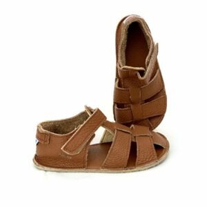 BABY BARE SANDÁLKY/BAČKORY NEW  All Brown | Dětské barefoot sandály - 25
