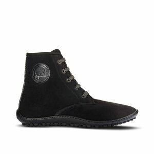 LEGUANO CHESTER Light Black | Kotníkové barefoot boty - 42