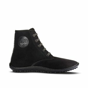 LEGUANO CHESTER Light Black | Kotníkové barefoot boty - 44