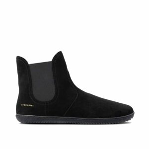 GROUNDIES CAMDEN MID Black| Chelsea zateplené barefoot boty - 38