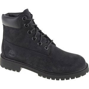 ČERNÉ CHLAPECKÉ BOTY TIMBERLAND PREMIUM 6 IN WP BOOT JR 012907 Velikost: 37