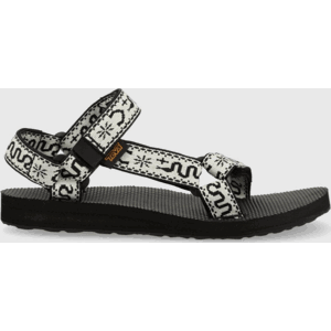 ČERNO-BÍLÉ VZOROVANÉ SANDÁLY TEVA W ORIGINAL UNIVERSAL SANDALS 1003987-BWBLC Velikost: 40