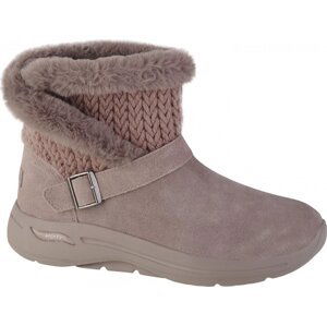 BÉŽOVÉ DÁMSKÉ BOTY SKECHERS GO WALK ARCH FIT - TRUE EMBRACE 144422-DKTP Velikost: 41