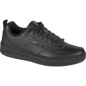 ČERNÉ PÁNSKÉ KOŽENÉ TENISKY SKECHERS SPORT COURT 92 237188-BBK Velikost: 44