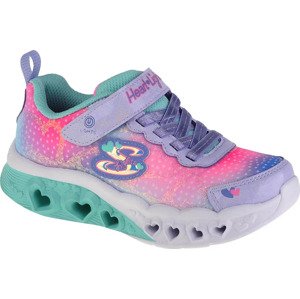 BAREVNÉ DÍVČÍ TENISKY SKECHERS FLUTTER HEART LIGHTS 302315L-LVMT Velikost: 28