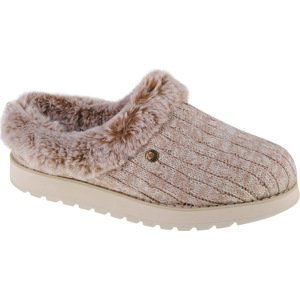 BÉŽOVÉ TEPLÉ PANTOFLE SKECHERS KEEPSAKES - ICE ANGEL 31204-LTBR Velikost: 40