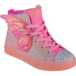 RŮŽOVÉ TŘPYTIVÉ SVÍTÍCÍ TENISKY SKECHERS TWI-LITES 2.0-TWINKLE WISHES 314350L-LPMT Velikost: 29