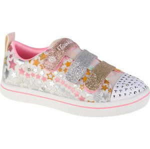 TŘPYTIVÉ SVÍTÍCÍ TENISKY SKECHERS SPARKLE RAYZ-STAR BLAST 314839L-WMLT Velikost: 27