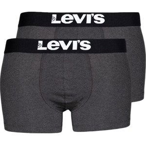 TMAVĚ ŠEDÁ SADA BOXEREK LEVI'S TRUNK 2 PAIRS BRIEFS 37149-0408 Velikost: L