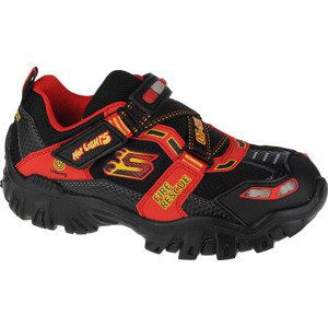 ČERNO-ČERVENÉ CHLAPECKÉ SVÍTÍCÍ TENISKY SKECHERS DAMAGER III-FIRE STOPPER 400019L-BKRD Velikost: 33.5