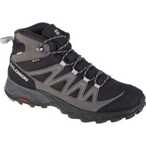 ŠEDÁ TURISTICKÁ OBUV SALOMON X WARD LEATHER MID GTX 471817 Velikost: 41 1/3