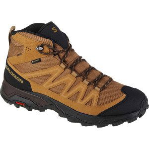 HNĚDÁ KOTNÍKOVÁ OBUV SALOMON X WARD LEATHER MID GTX 471818 Velikost: 41 1/3