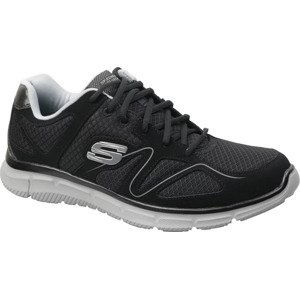 ČERNÉ PÁNSKÉ TENISKY SKECHERS SATISFACTION 58350-BKGY Velikost: 44