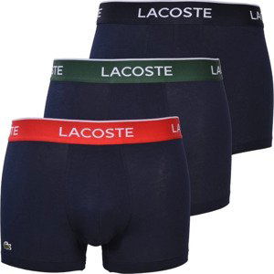 TMAVĚ MODRÁ SADA BOXEREK LACOSTE 3-PACK BOXER BRIEFS 5H3401-HY0 Velikost: L